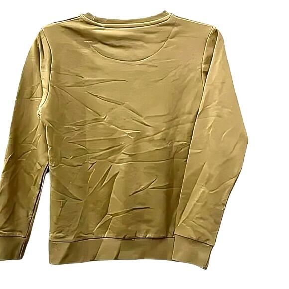 Cactus Boys Sweatshirt "Hey Santa" Santa Dab Graphic Long Sleeves Tan 9/10 NWT - Picture 4 of 9